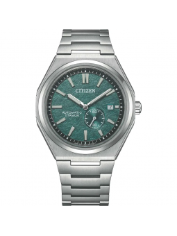 Citizen - Montre Supertitanium Auto 40.5mm - Cadran vert cerclé noir - Ref NJ0180-80X