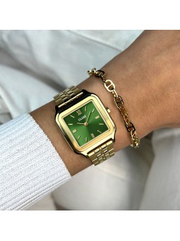 CLUSE GRACIEUSE VERT ACIER DORÉ CW11905