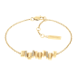 Calvin Klein - Bracelet Sculptural Luster acier doré - Ref 35000241
