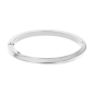 Calvin Klein - Bracelet Jonc Twisted Ring acier gris - Ref 35000312