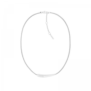 Calvin Klein - Collier Elongated Drops acier gris - Ref 35000338
