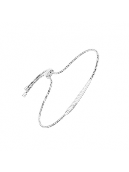 Calvin Klein - Bracelet Elongated Drops acier gris - Ref 35000341