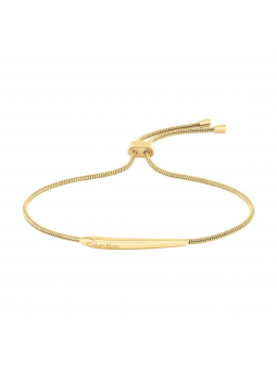 Calvin Klein - Bracelet Elongated Drops acier doré - Ref 35000342