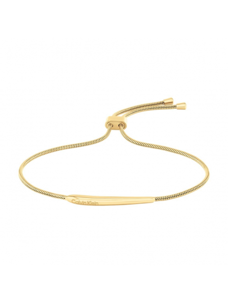 Calvin Klein - Bracelet Elongated Drops acier doré - Ref 35000342