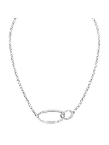 Calvin Klein - Collier Playful Organic Shapes acier gris - Ref 35000353