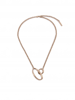 Calvin Klein - Collier Sculptural Playful Organic Shapes acier rose - Ref 35000355