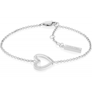 Calvin Klein - Bracelet Minimalist Hearts acier gris - Ref 35000387