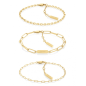 Calvin Klein - Bracelet Defiant Gift Set acier doré - Ref 35000435