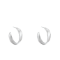 Calvin Klein - Boucles d'oreilles créoles Ethereal Metals acier gris - Ref 35000533