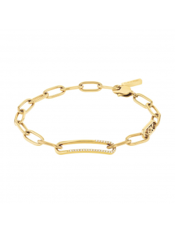 Calvin Klein - Bracelet Timeless acier doré - Ref 35000543