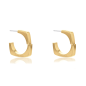 Calvin Klein - Boucles oreilles Bold Metals acier doré - Ref 35000558