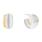 Calvin Klein - Boucles d'oreilles créoles Timeless Refine acier bicolore - Ref 35000613