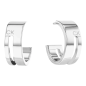 Calvin Klein - Boucles oreilles Geometric Essentials acier gris - Ref 35000677