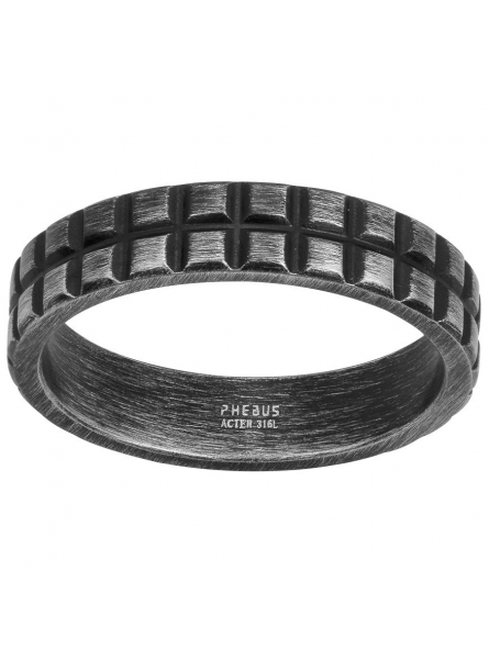 Phebus - Bague Rohan en acier vieilli - Ref 15-0392-58