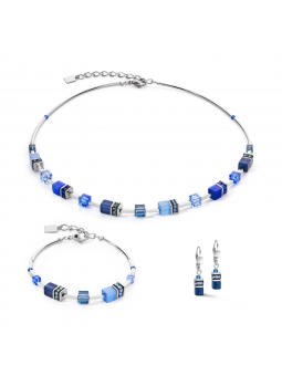 Coeur de Lion - Parure complète geocube bleu - Ref 2800/50-0700