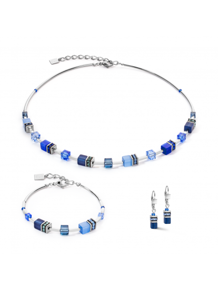 Coeur de Lion - Parure complète geocube bleu - Ref 2800/50-0700