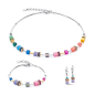 Coeur de Lion - Parure complète Geocube multicolore  - Ref 2800/50-1500