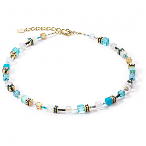 Coeur de Lion - Bracelet Geocube métal doré et il de tigre - Ref 2838/10-0616