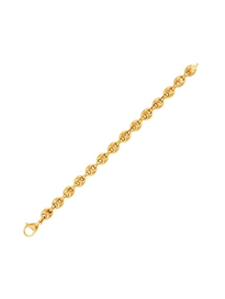 Phebus - Bracelet grain de café doré - Ref 35-0952