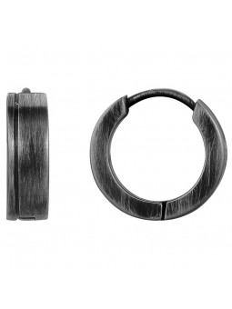 Phebus - Boucles d'oreilles Legends acier vieilli - Ref 87-0017