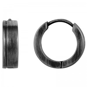 Phebus - Boucles d'oreilles Legends acier vieilli - Ref 87-0017
