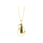 Marazzini - Collier Stalattite en Laiton et Cristal - Ref GOSSTVMCDI