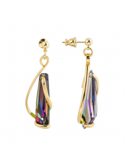 Marazzini - Boucles d'oreilles stalatites métal doré - Ref GOSSTVMOE1