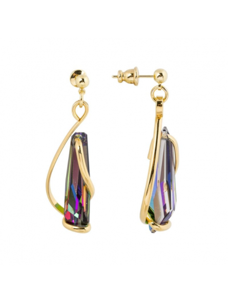 Marazzini - Boucles d'oreilles stalatites métal doré - Ref GOSSTVMOE1