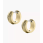 Fossil - Créoles harlow en acier doré - Ref JF04116710