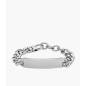Fossil - Bracelet gourmette Drew acier inoxydable gri - Ref JF04155040