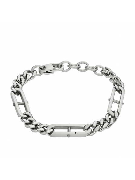 Fossil - Bracelet D-Link Homme - Acier Argenté - Ref JF04342040