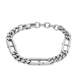 Fossil - Bracelet D-Link Homme - Acier Argenté - Ref JF04342040