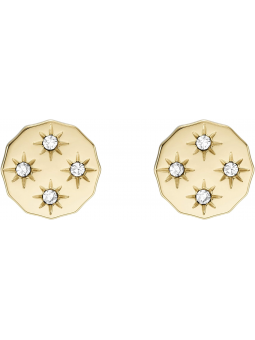 Fossil - Clous d'oreilles à bords festonnés Sadie acier inoxydable doré - Ref JF04381710