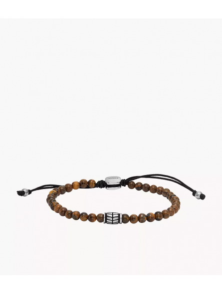 Fossil - Bracelet beads oeil de tigre - Ref JF04413040