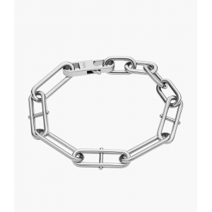 Fossil - Bracelet chaine heritage d link en argent - Ref JF04502040