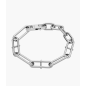 Fossil - Bracelet chaine heritage d link en argent - Ref JF04502040