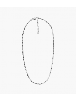 Fossil - Collier chaine ellis core chains en acier - Ref JF04505040