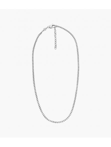 Fossil - Collier chaine ellis core chains en acier - Ref JF04505040