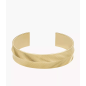 Fossil - Bracelet jonc harlow linear texture en acier doré - Ref JF04535710