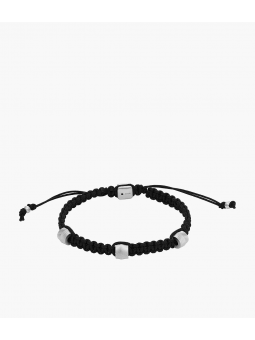 Fossil - Bracelet harlow linear nylon noir - Ref JF04567040