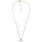 Fossil - Collier chaine sadie seasonal sparkle acier doré - Ref JF04588710