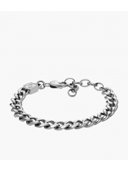 Fossil - Bracelet chaîne Ellis Core Chains acier inoxydable gris - Ref JF04615040