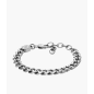 Fossil - Bracelet chaîne Ellis Core Chains acier inoxydable gris - Ref JF04615040