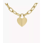 Fossil - Collier chaine seasonal sparkle coeur acier doré - Ref JF04656710