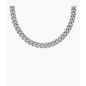 Fossil - Collier chaîne Harlow Linear Texture acier inoxydable gris - Ref JF04696040