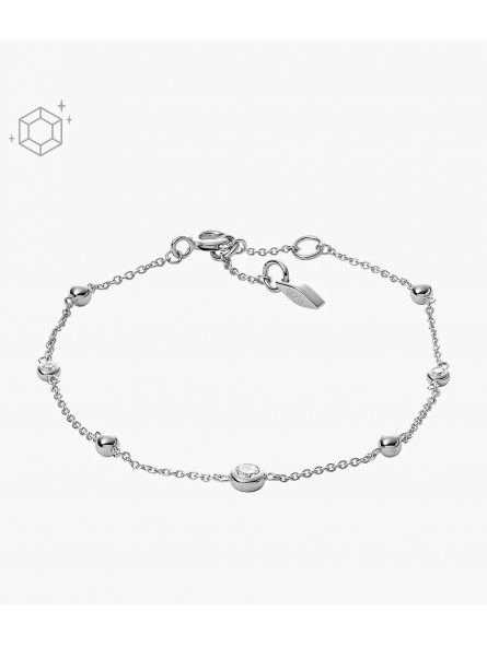 Fossil - Bracelet Sterling glitz argent  - Ref JFS00452040