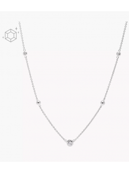 Fossil - Coffret collier Glitz argent 925 - Ref JFS00453040