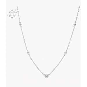 Fossil - Coffret collier Glitz argent 925 - Ref JFS00453040