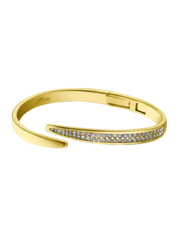 Lotus - Bracelet Jonc Ouvrant acier doré - Ref LS1845-2/2