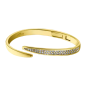 Lotus - Bracelet Jonc Ouvrant acier doré - Ref LS1845-2/2